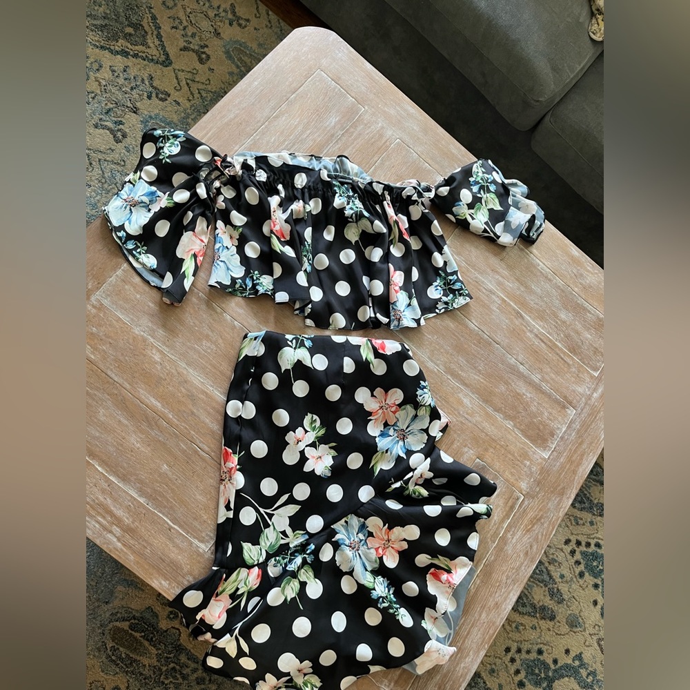 🖤 BOSTON PROPER POLKA DOT 2 PIECE 🖤